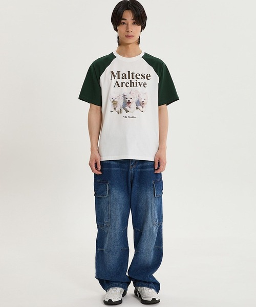 WaiKei tシャツ 「UNISEX」Wai Kei／マルチーズラグランT メンズ