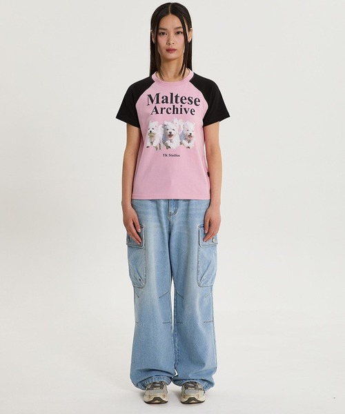 WaiKei tシャツ 「UNISEX」Wai Kei／マルチーズラグランT メンズ