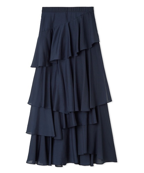 スカート アシメフリルティアードスカート レディース : 85108819  