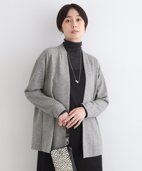 毎日発送中様 カーデ チャコール Bicolor bolero cardigan × american sleeve tank top 2-piece