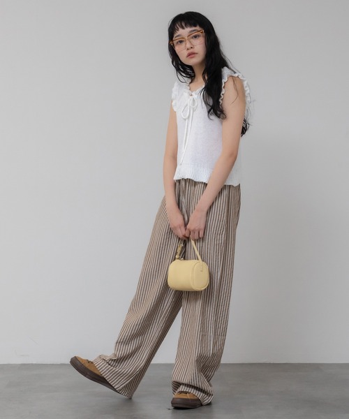 HEILIS（ヘイリス） ニット セーター 「新色追加」リボンフリル