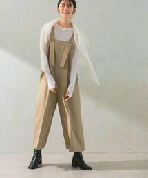 サロペット オーバーオール 2WAYワイドオールインワン レディース