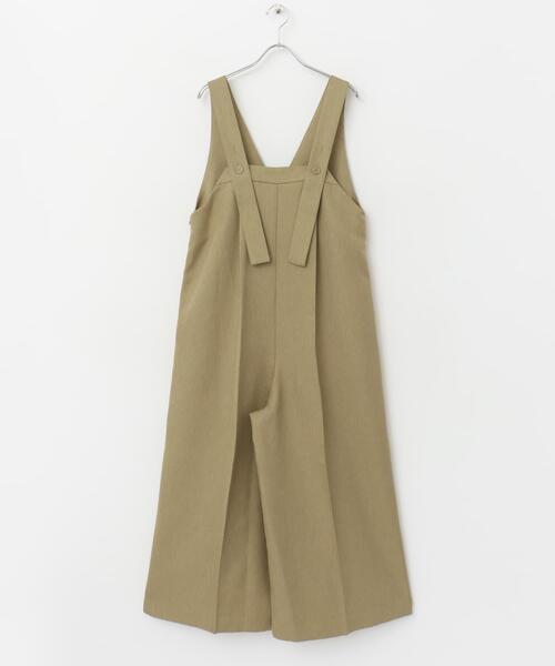 サロペット・オーバーオール・オールインワン roughlow otona satin wide salopette roughlow otona satin wide salopette - メルカリ