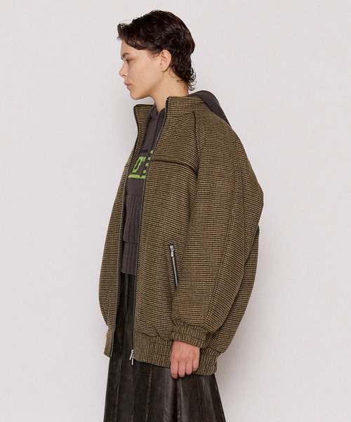 ブルゾン アウター Puffer Wool Blouson/パッファーウールブルゾン「MAISON SPECIAL/メゾンスペシャル」の画像