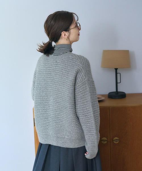 studio CLIP（スタディオクリップ） カーディガン 5ゲージふわふわ