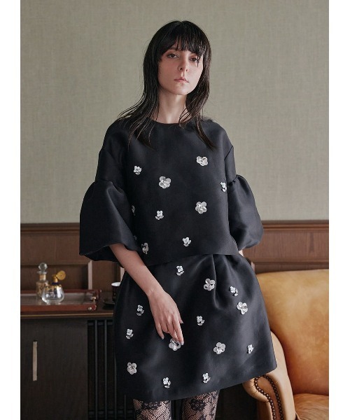 COEL ビジュー刺繍ブラウス COEL ブラウス シャツ ビジュー刺繍ブラウス レディース