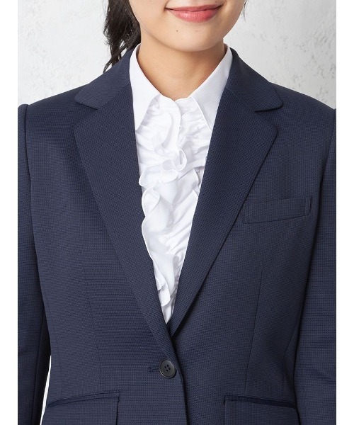 スーツ 「ウォッシャブル」ジャケット 1つボタン ニット ストレッチ