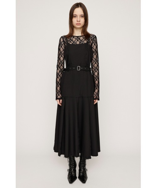 l’or ロル　Belted Pleats Dress 綺麗めワンピース SLY ワンピース PLEATS BELTED L/OP プリーツ ベルティド ロング
