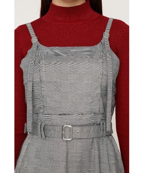 l’or ロル　Belted Pleats Dress 綺麗めワンピース Belted Pleats Dress – L'AUBE BLANC