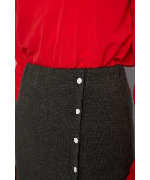 HeRIN.CYE ロング スカート Layered knit skirt レイヤードニット