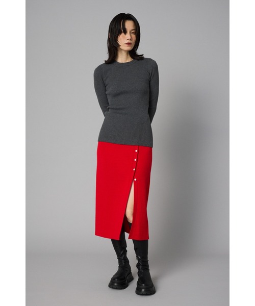 HeRIN.CYE ロング スカート Layered knit skirt レイヤードニット