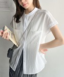 ブラウス シャツ 夏 半袖 「予約受付中」軽や...の詳細画像1