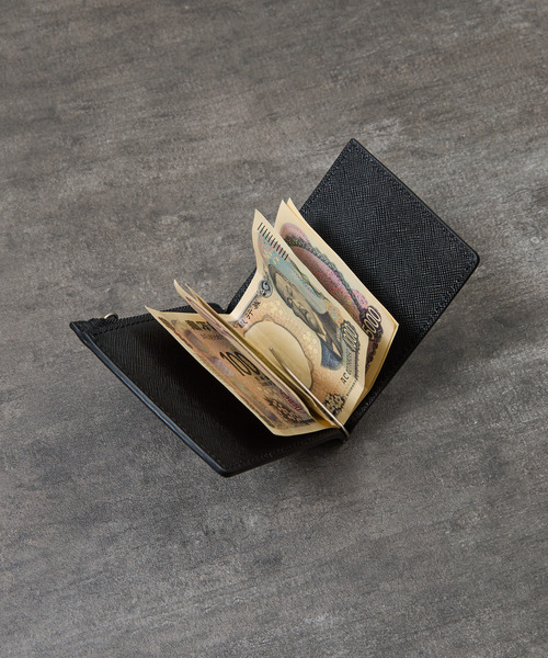 PADRONE マネークリップ パドローネ PADRONE/パドローネ Coin case with bill clip/コインケース付き