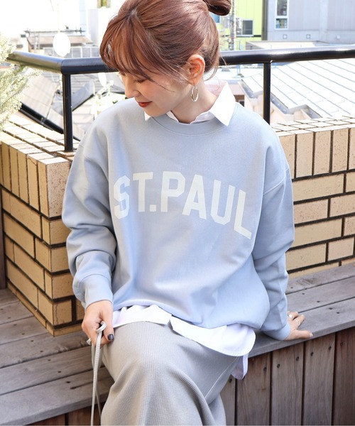 AMERICAN HOLIC トレーナー スウェット ST.PAULロゴスウェット