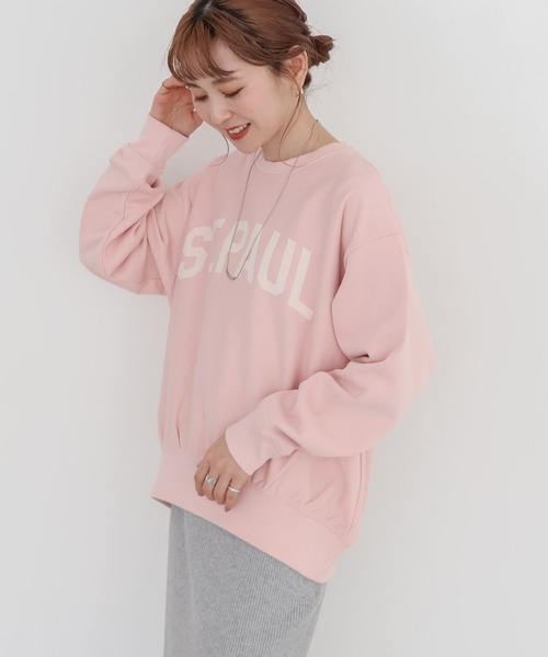 スピック＆スパン カラーロゴスウェット ピンク Spick & Span（トレーナー/スウェット ・ ピンク/桃色系）の