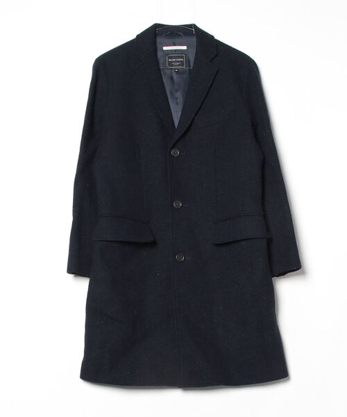 BEAMS f ネイビー チェスターコート BEAMS（ビームス） チェスターコート L ネイビー メンズ : ZOZOTOWN