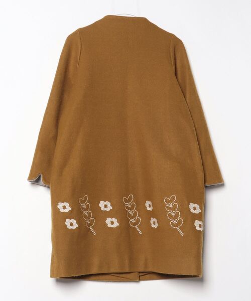 「POU DOU DOU」 ノーカラーコート M イエロー レディース_画像2