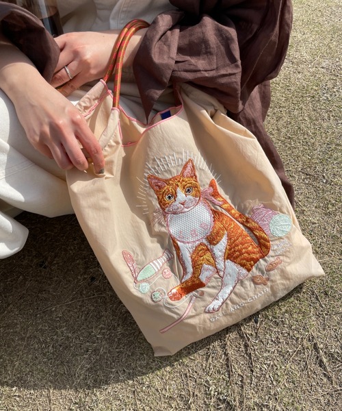 Ball＆Chain（ボールアンドチェーン） トートバッグ D. BABY CAT 刺繍