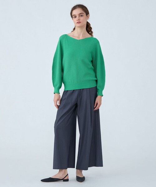 Ballsey ニット セーター モスステッチ Vネックプルオーバー