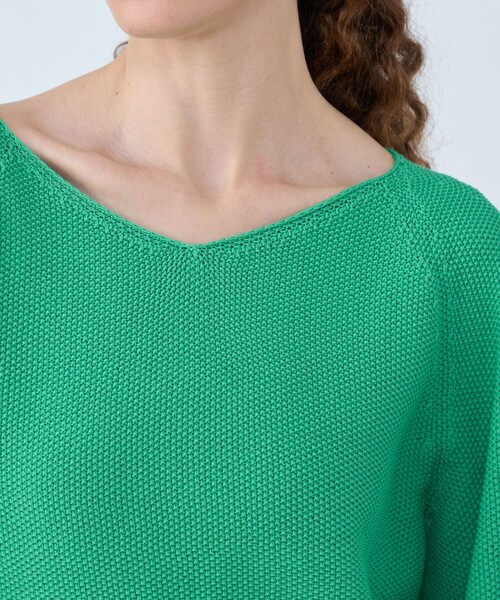 Ballsey（ボールジィ） ニット セーター モスステッチ Vネックプル