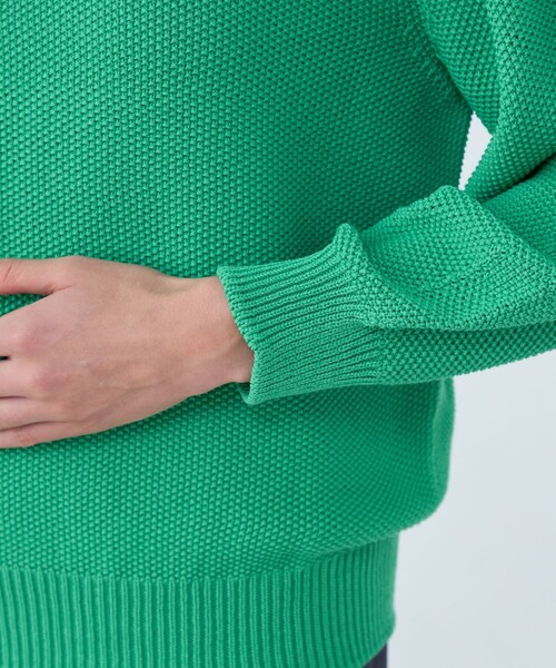 Ballsey（ボールジィ） ニット セーター モスステッチ Vネックプル