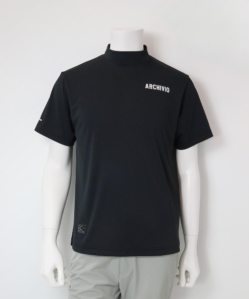 archivio（アルチビオ） tシャツ 「MENS」ロゴプリントハイネックプル
