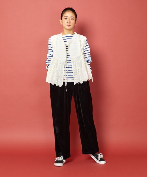 「Freada」 ノースリーブブラウス ONE SIZE ホワイト レディース Freada 「Freada」 ノースリーブブラウス ONE SIZE ホワイト