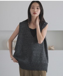 ニット セーター ラメスラブオーバーベスト  321159 レディース｜ZOZOTOWN Yahoo!店