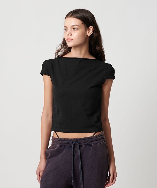 ATTISESSION tシャツ 「ATTISESSION」コットン カップスリーブ T