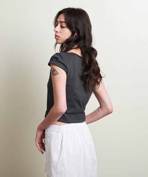 ATTISESSION tシャツ 「ATTISESSION」コットン カップスリーブ T