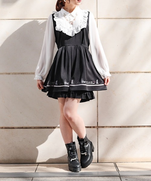 essay セットアップ axes femme セットアップ キャット刺繍セットアップ レディース