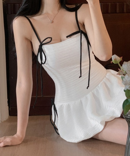 【新品未使用】リボンワンピーススイムウェア　エステラケー Beach Bliss Swimwear リボンワンピーススイムウェア（水着