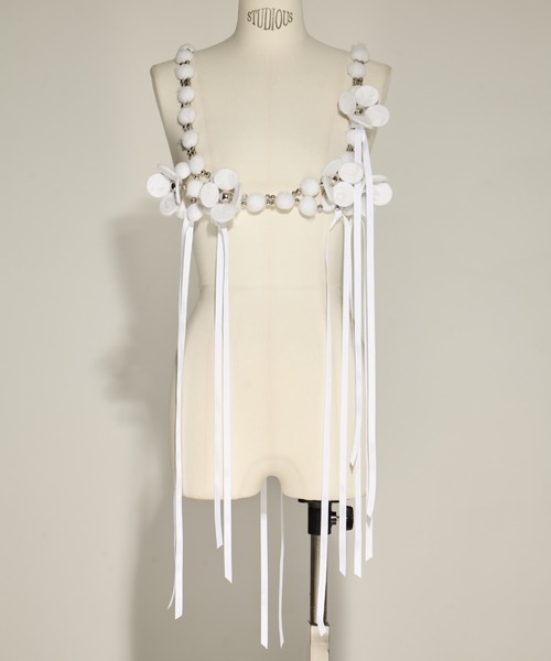 【現品限り一斉値下げ！】 RIV NOBUHIKO 「riv nobuhiko/リブノブヒコ」RAMM BEAD BRA トップス