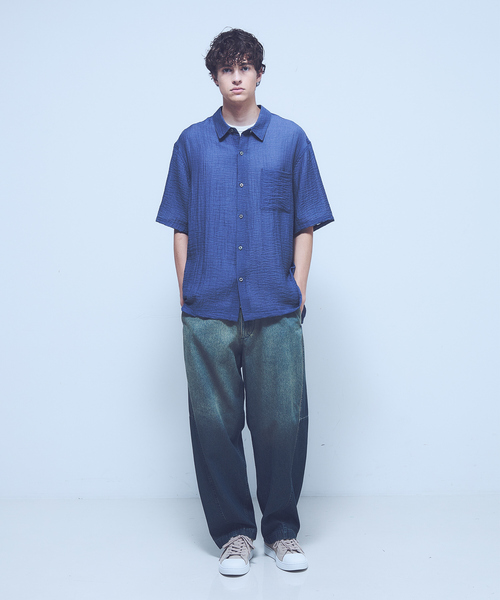 ABAHOUSE ジーンズ 「ヴィンテージ加工」 LIGHT CURVED DENIM