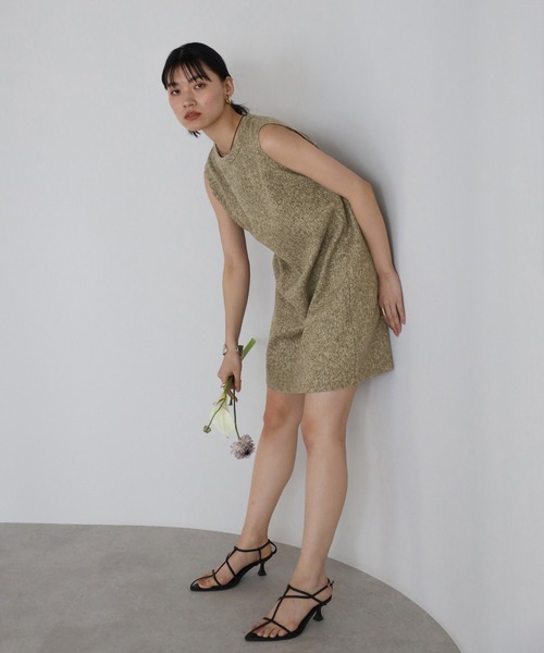 ENC ワンピース tweed mini one piece / ツイードショート丈ワンピース
