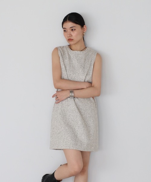 ワンピース Mmeeme Maison tweed mini onepiece ENC ワンピース tweed mini one piece / ツイードショート丈ワンピース