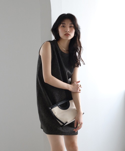 ENC ワンピース tweed mini one piece / ツイードショート丈ワンピース
