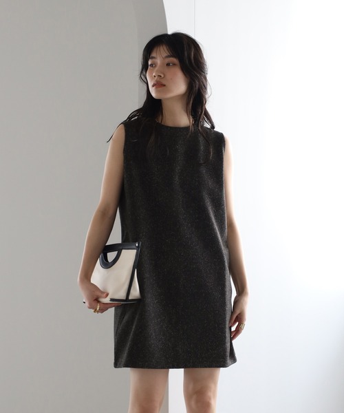 ENC ワンピース tweed mini one piece / ツイードショート丈ワンピース