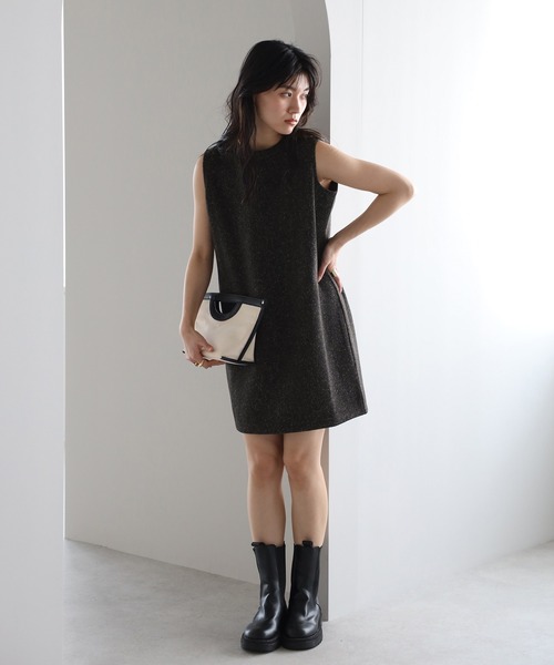 ENC ワンピース tweed mini one piece / ツイードショート丈ワンピース