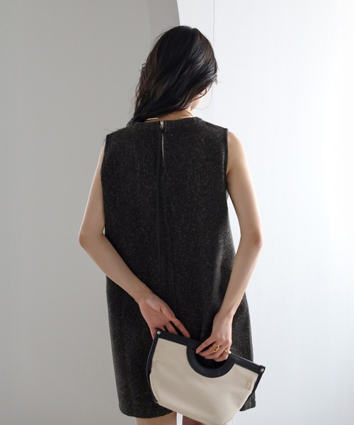 ENC ワンピース tweed mini one piece / ツイードショート丈ワンピース