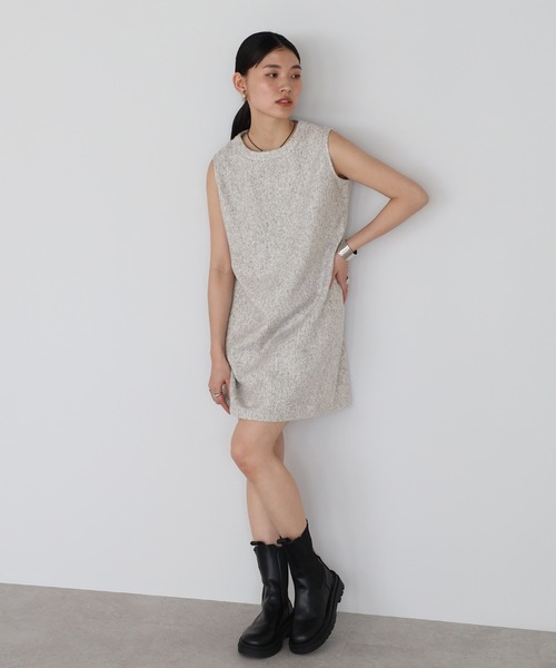 ENC ワンピース tweed mini one piece / ツイードショート丈ワンピース