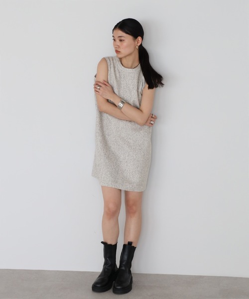 ワンピース M me eme Maison tweed mini onepiece ENC ワンピース tweed mini one piece / ツイードショート丈ワンピース