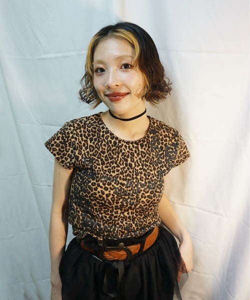 NINETYNINE レオパードロゴ Tシャツ JEANASIS tシャツ 「25quee」レオパードロゴTEE/497151