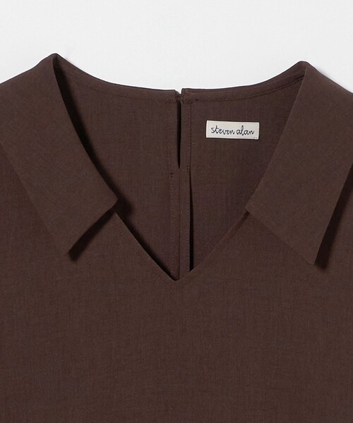 ブラウス シャツ 「Steven Alan」ノースリーブ カラー ブラウス レディース STEVEN ALAN ブラウス シャツ 「Steven Alan」ノースリーブ