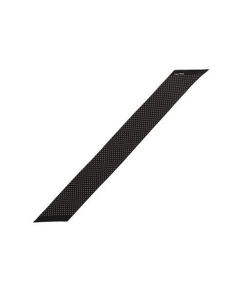 BEAMS F シルクドットスカーフ 黒 BEAMS F シルクドットスカーフ 黒