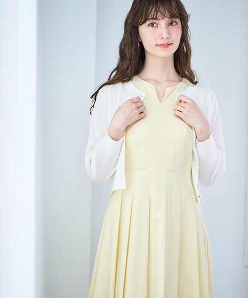 ★新品タグ付き　31 Sons de mode ノースリカラーワンピース 31 Sons de mode ワンピース 2025春夏新作 ウォッシャブル