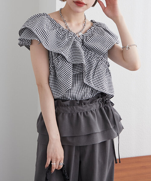 ブラウス シャツ カシュクール シャツ / 235005 329M レディース セール】カシュクール シャツ / 235005 329M（シャツ/ブラウス