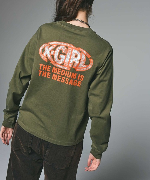 tシャツ COLLAPSE OVAL LOGO L/S TEE レディース メンズ