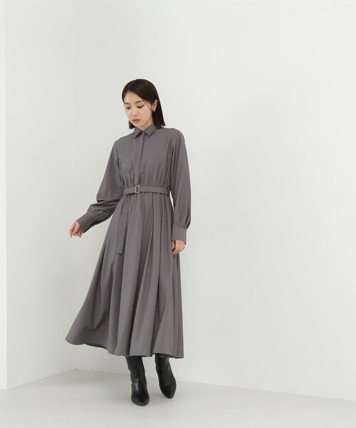 NATURAL BEAUTY BASICワンピース　未使用　美品 NATURAL BEAUTY BASIC 「NATURAL BASIC」 シャツワンピース
