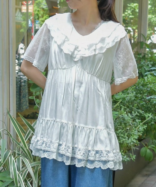 axes femme(アクシーズ ファム) チュニック ボリュームフリル axes femme(アクシーズ ファム) チュニック ボリュームフリル